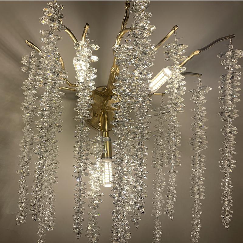 Luxurious wall crystal light 3 x G9 - CA021/W