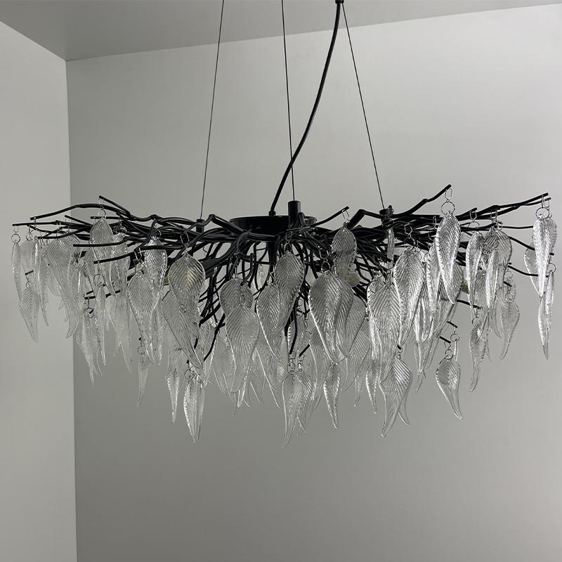 Luxurious crystal hanging chandelier 12 x G9 - CA043/800