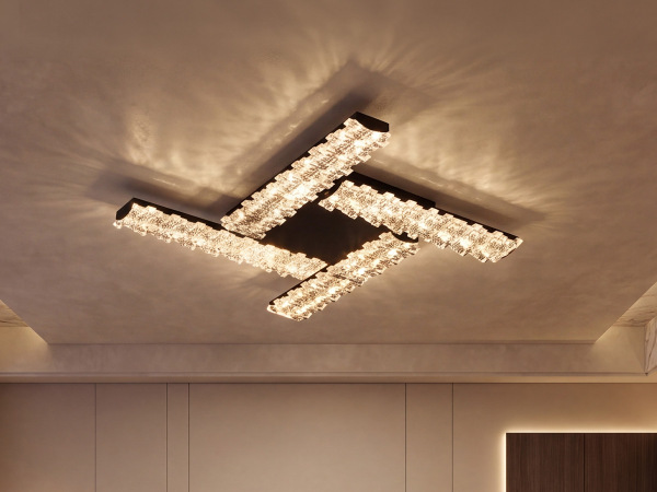 LED ceiling light + remote control, 90W – J2307/B