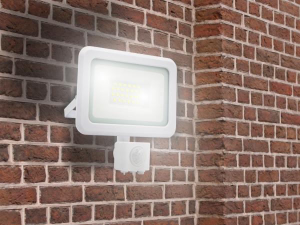 Outdoor white LED floodlight with sensor 20W / 4000K - LF0122S 1