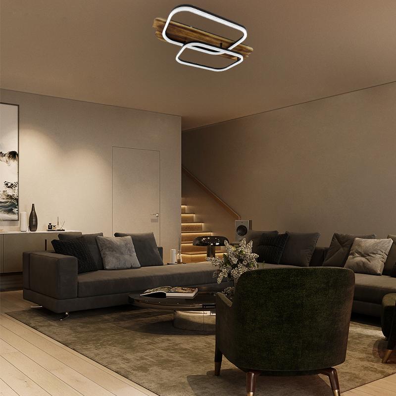 LED ceiling light + remote control 95W - TA1301/BW