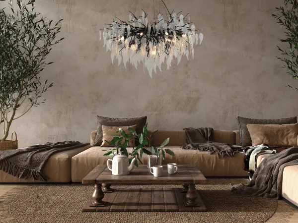 Luxurious crystal hanging chandelier 12 x G9 - CA043/800 2