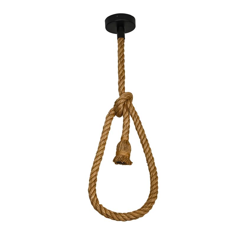 Hanging light E27 / 1,5m / rope - natural - BH671-2