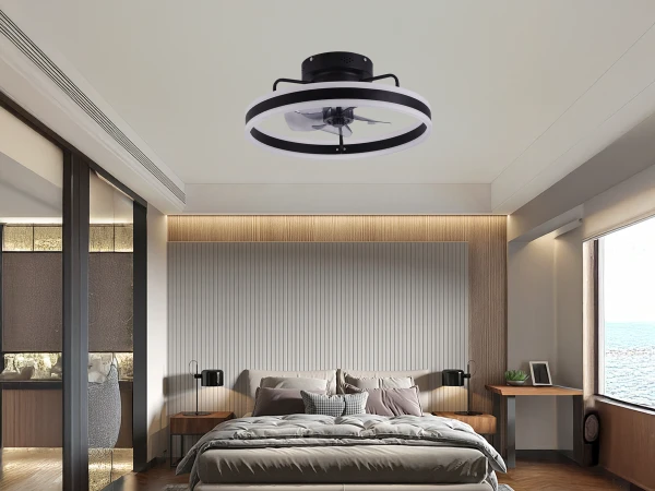 LED light with remote control and fan 70W - JF1300/B