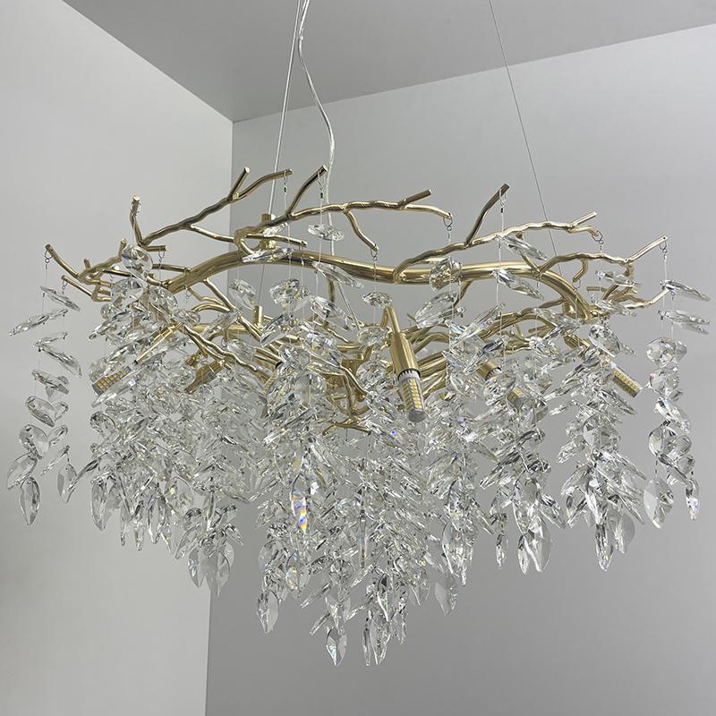 Luxurious crystal hanging chandelier 12 x G9 - CA011/800