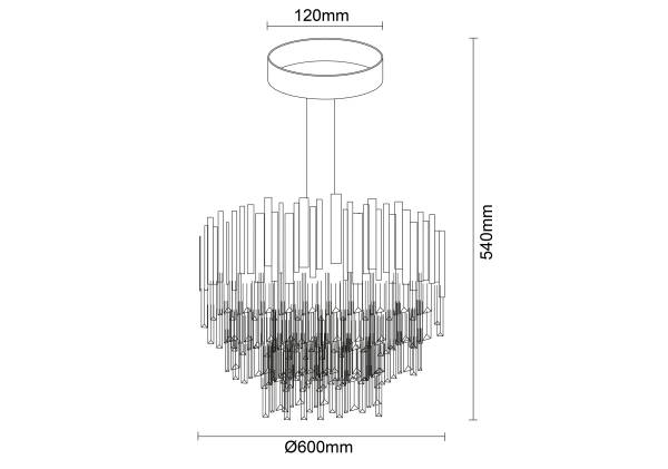 PLAZA crystal ceiling chandelier - N2211 5
