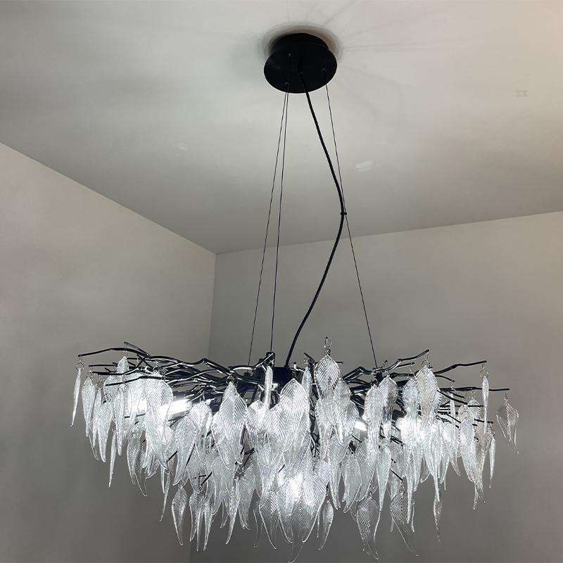 Luxurious crystal hanging chandelier 12 x G9 - CA043/800