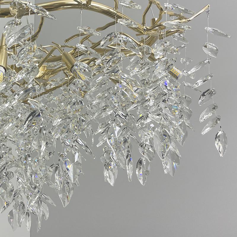 Luxurious crystal hanging chandelier 12 x G9 - CA011/800