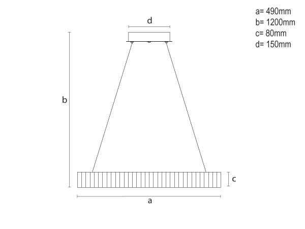LED pendant light with remote control 75W - TA2304/B 10