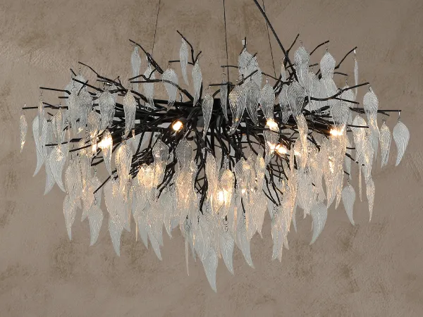 Luxurious crystal hanging chandelier 12 x G9 - CA043/800