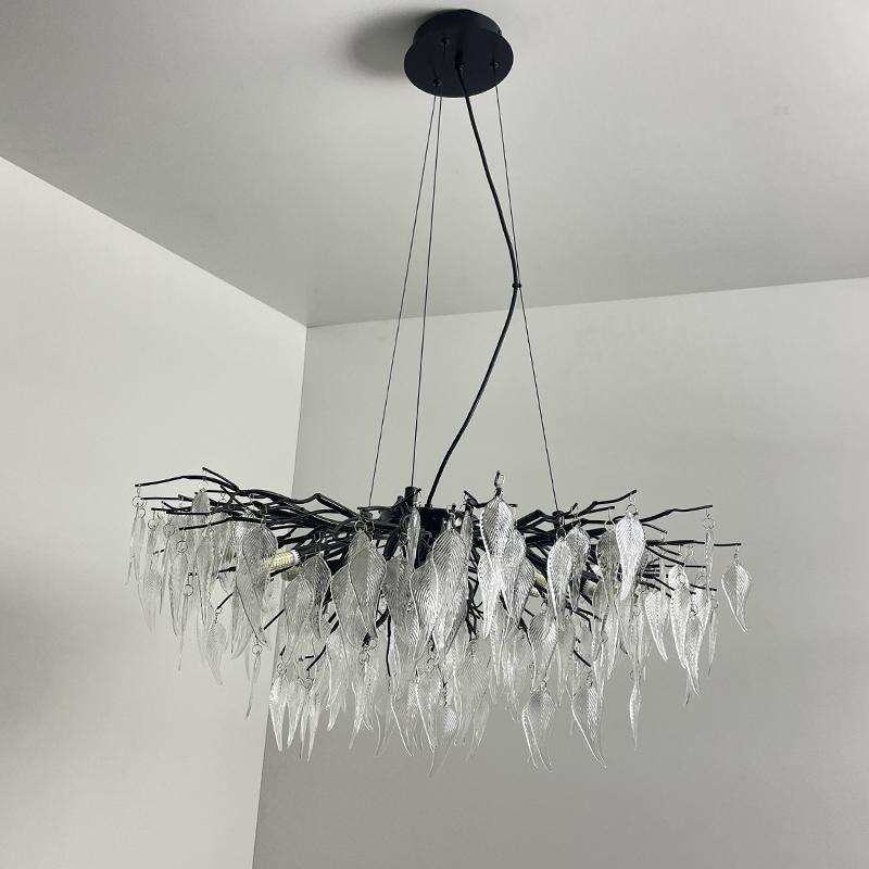 Luxurious crystal hanging chandelier 12 x G9 - CA043/800