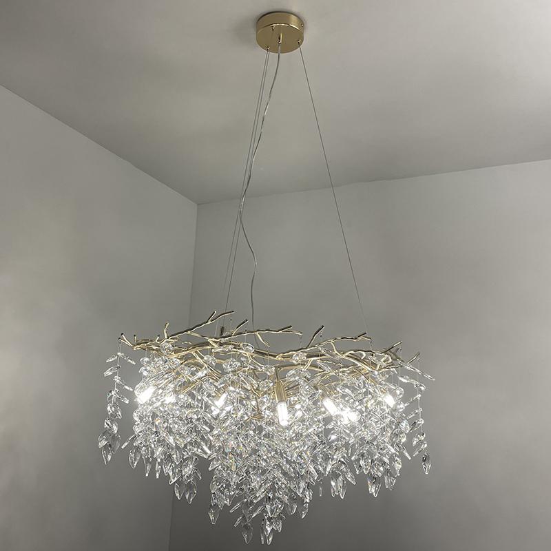 Luxurious crystal hanging chandelier 12 x G9 - CA011/800