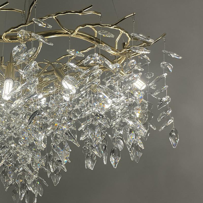 Luxurious crystal hanging chandelier 12 x G9 - CA011/800