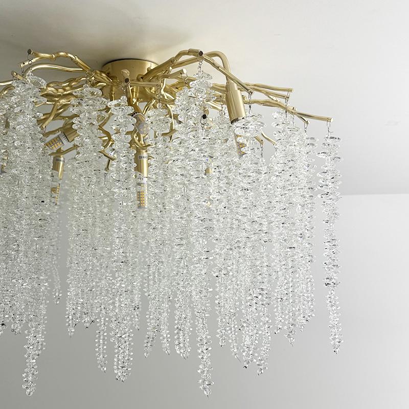 Luxurious crystal ceiling chandelier 9 x G9 - CA021/600C