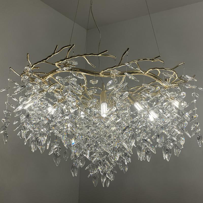 Luxurious crystal hanging chandelier 12 x G9 - CA011/800