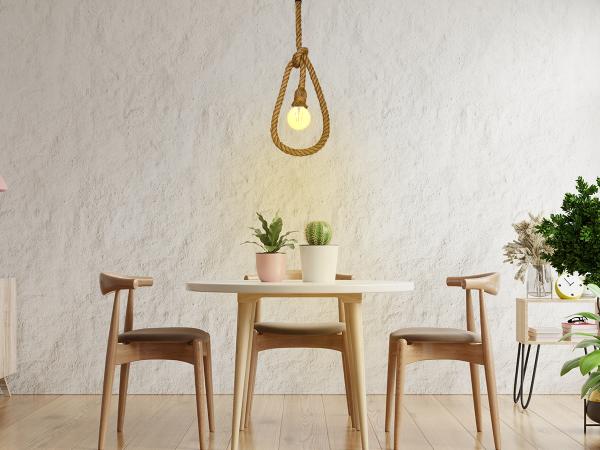 Hanging light E27 / 1,5m / rope - natural - BH671-2 3