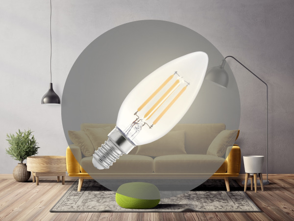 LED bulb 6W - C37 / E14 / SMD / 3000K - ZLF713 1