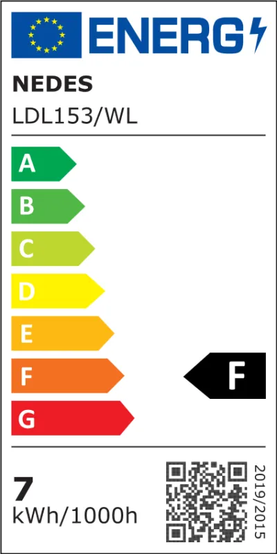 LED light 7W / IP44 / SMD / 4000K - LDL153/WL