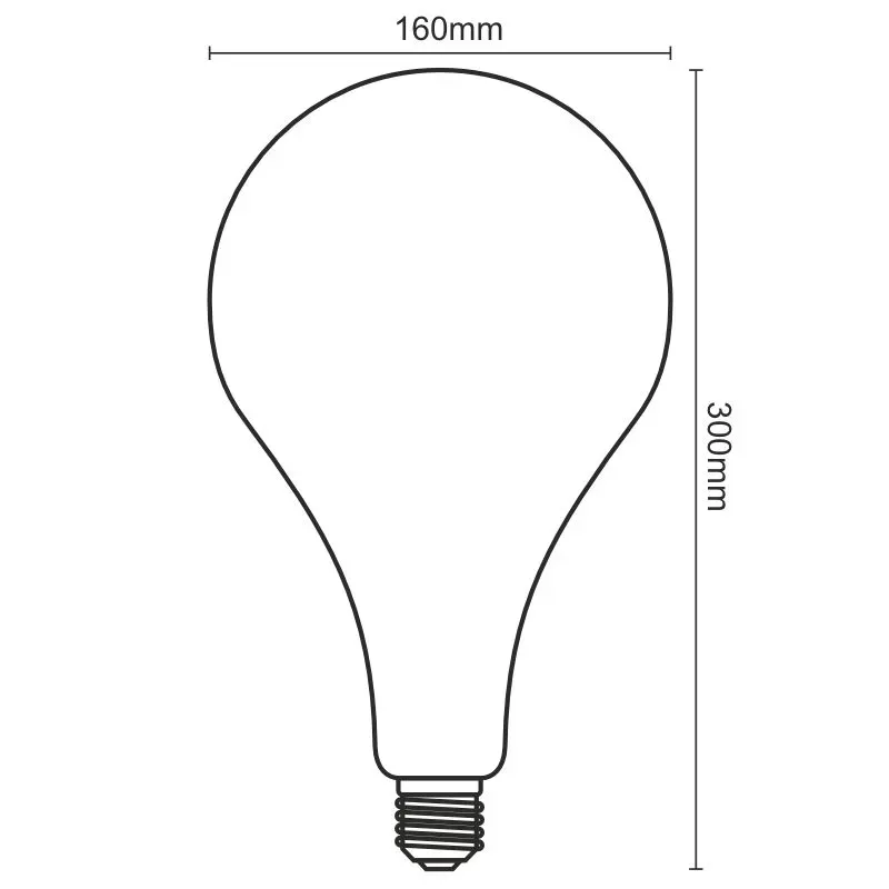 LED Filament SPIRAL 4W SMOKE - A165 / E27 / 2000K - ZSF114