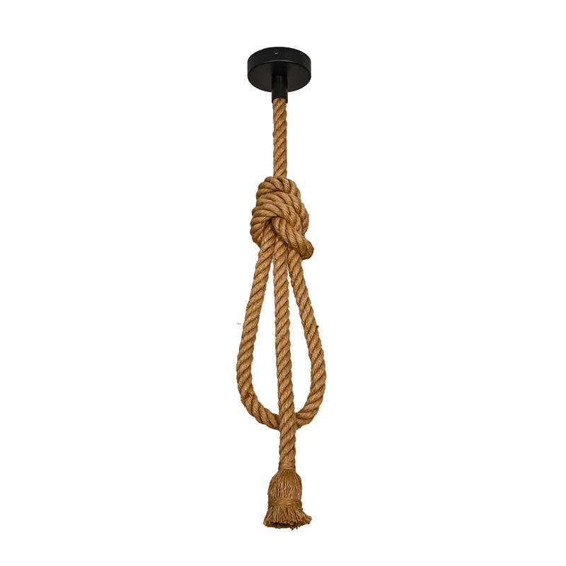 Hanging light E27 / 2m / rope - natural - BH671-3