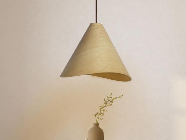 Pendant light solid wood E27 / 450 - WRE012 1