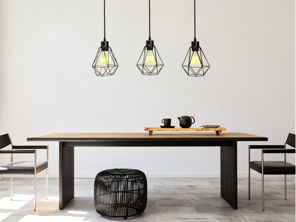 Metal hanging light 3 x E27 - ME0012-3 3