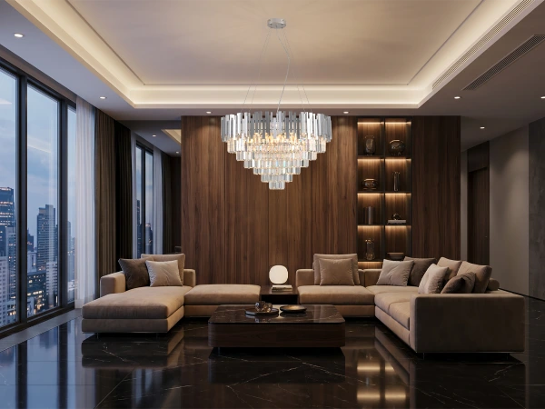 PLAZA crystal hanging chandelier - N2213 2