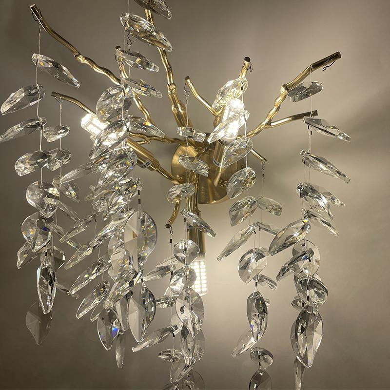 Luxurious wall crystal light 3 x G9 - CA011/W