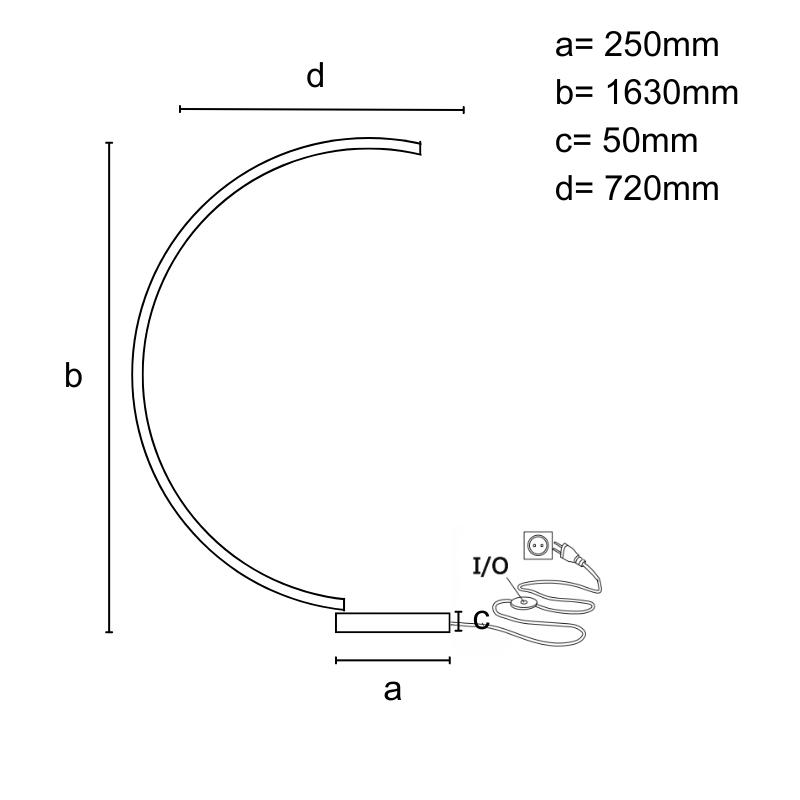 LED design floor lamp 28W - JF2310/B 7