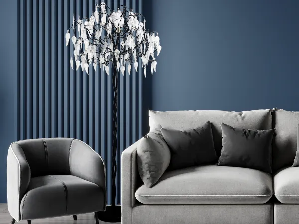 Luxurious crystal floor lamp 5 x G9 - CA043/F 1