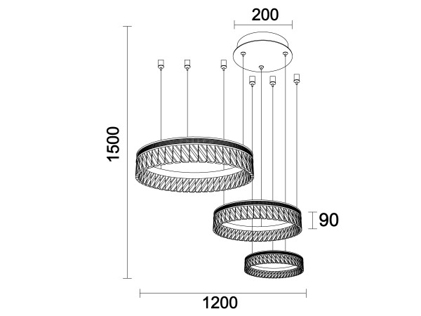 THALIA hanging light 800 - N2104 10