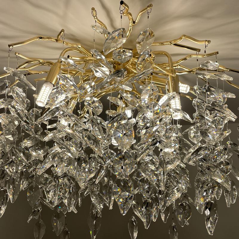 Luxurious crystal ceiling chandelier 9 x G9 - CA011/600C