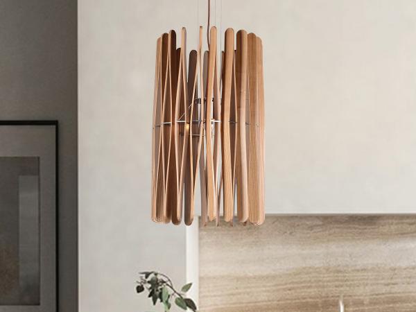 Pendant light solid wood E27 / 380 - WRE051