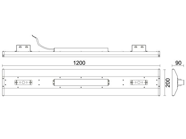 LED light Linear High Bay 120W / 5000K - LNL127 8