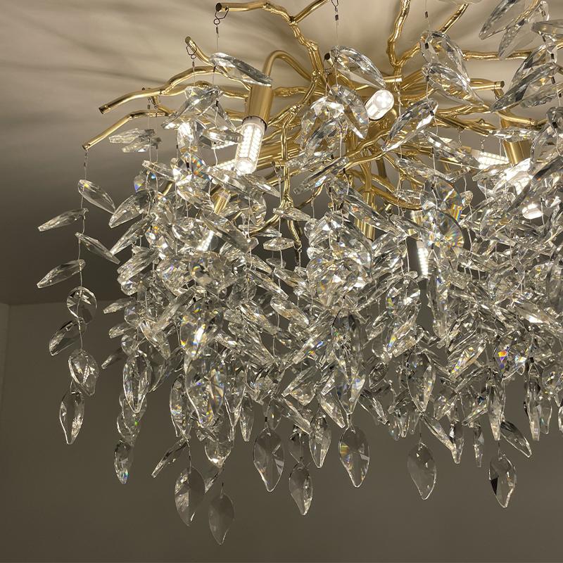 Luxurious crystal ceiling chandelier 9 x G9 - CA011/600C