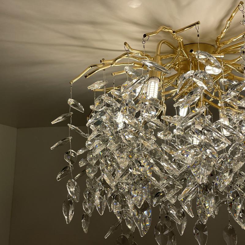 Luxurious crystal ceiling chandelier 9 x G9 - CA011/600C