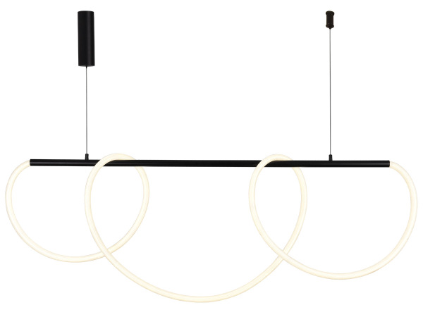 LED pendant light + remote control, 105W - J4396/B 4