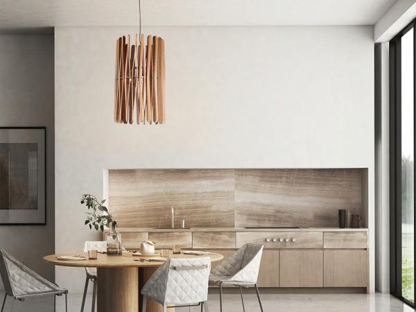 Pendant light solid wood E27 / 380 - WRE051 2