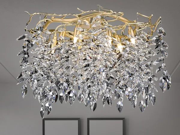 Luxurious crystal ceiling chandelier 9 x G9 - CA011/600C 1