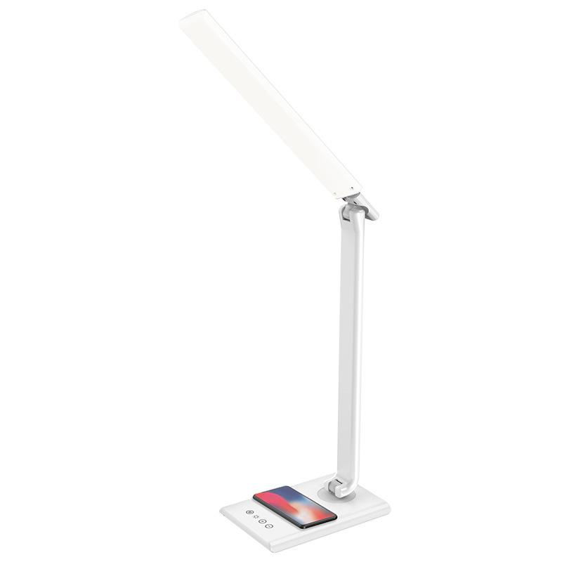 MEGGIE dimmable LED table lamp with wireless charging and USB 8W - DL3304/W