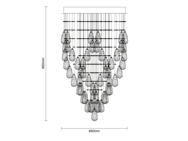 MAJURO crystal chandelier - N3001 5