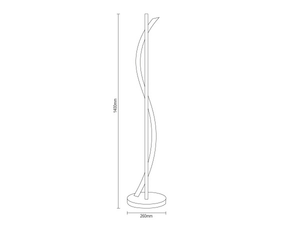 70W LED designer floor lamp - JF2312/B 8