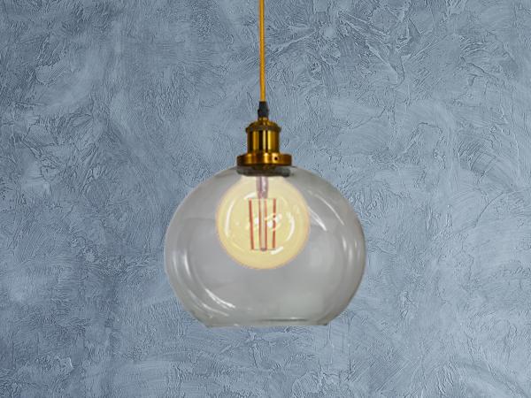 Glass hanging light 1 x E27 - ME0507H