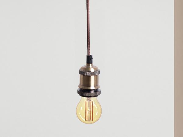 Hanging light E27 / 1m / bronze - BH662H