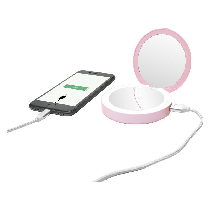 LED rechargeable mirror + powerbank - ML01R