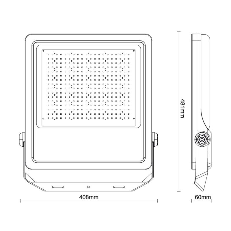 Outdoor LED floodlight PROFI Plus 300W / 5000K - LF4028S