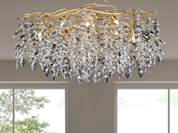 Luxurious crystal ceiling chandelier 12 x G9 - CA011/800C