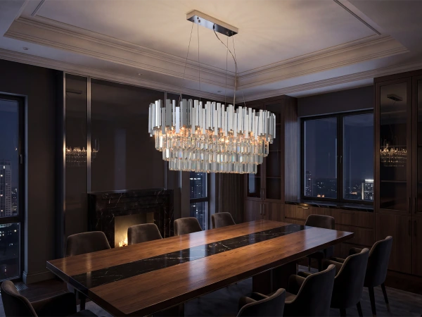 PLAZA crystal hanging chandelier - N2214 2