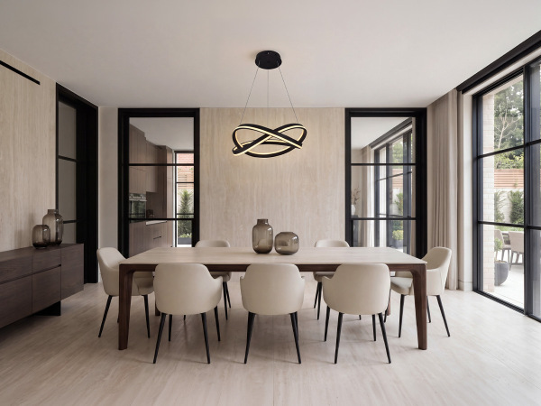 LED pendant light + remote control, 145W - J4392/B 1
