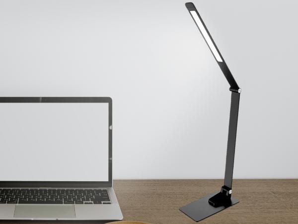 LED desk lamp FRIDA dimming, timer, USB 12W - DL5302/B 1